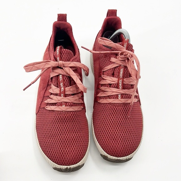 Sorel Out N About Plus Dusty Crimson Lace Up Sneakers Size 9 - Picture 3 of 11